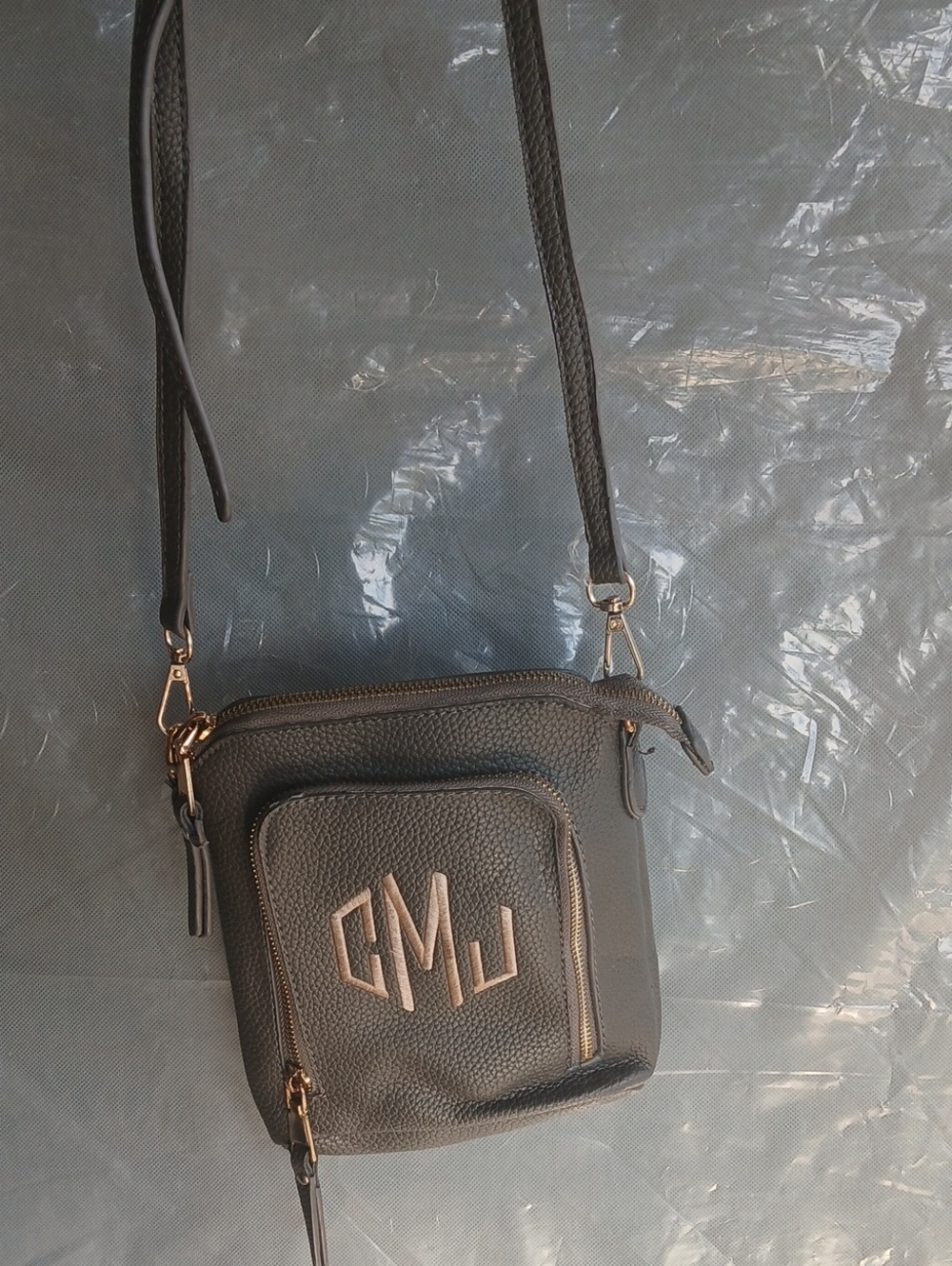 H&M Black Crossbody Bag with Rose Gold Accents